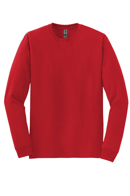 50 Cotton/50 Poly Long Sleeve T-Shirt Red