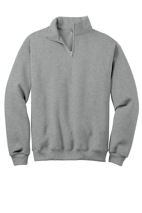 NuBlend® 1/4-Zip Cadet Collar Sweatshirt Grey