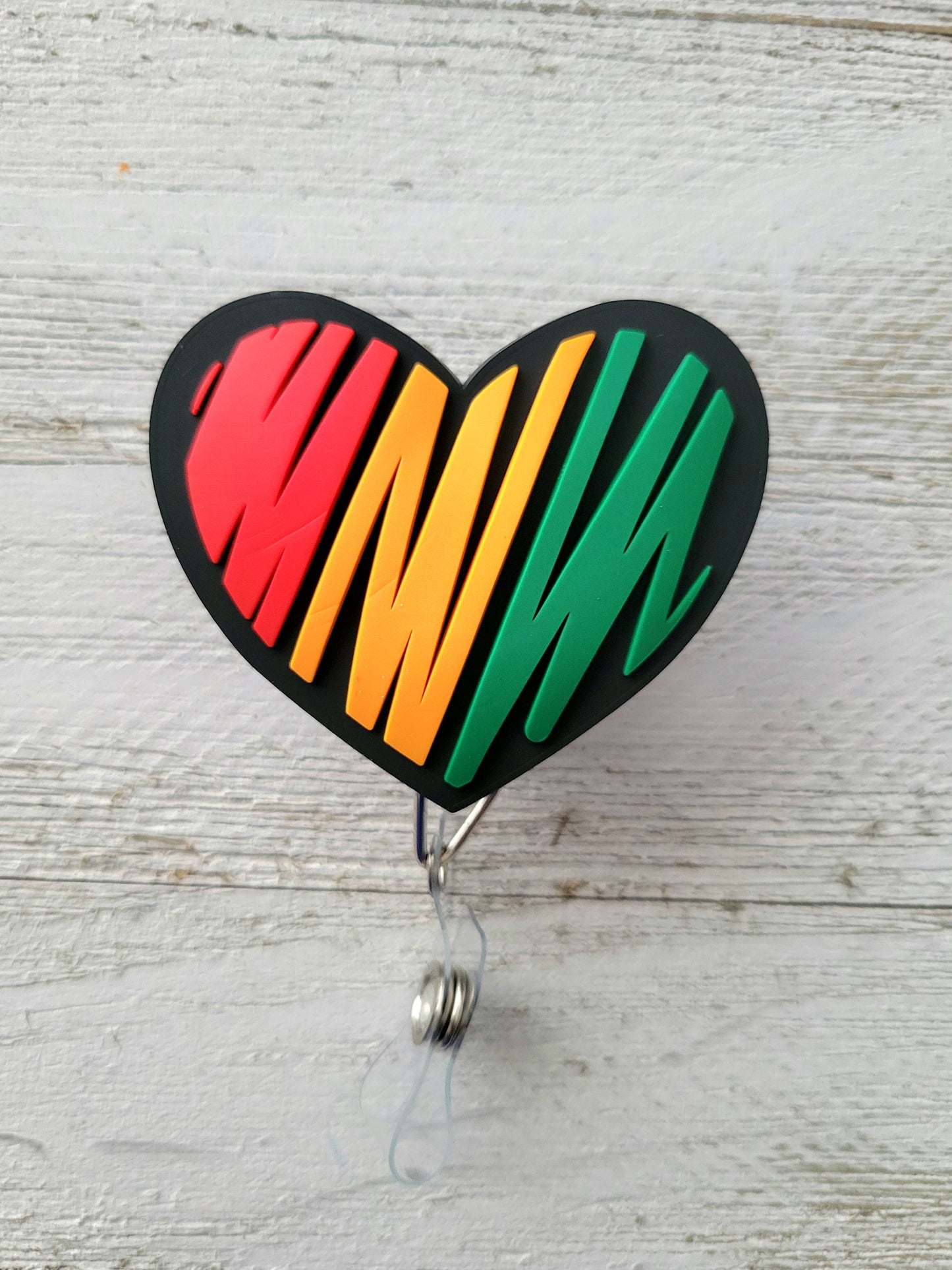 For Black History Month Retractable Badge Reel