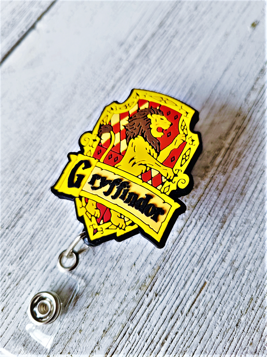 Gryffindor of Hogwarts ID Retractable Badge Reels