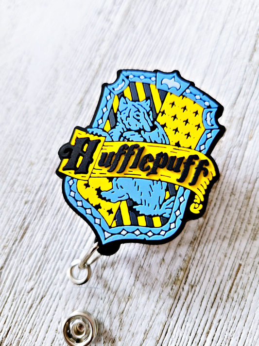 Hufflepuff of Hogwarts ID Retractable Badge Reels