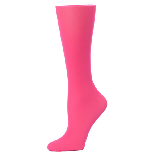 Cutieful Compression Socks "Solid Hot Pink" Sheer