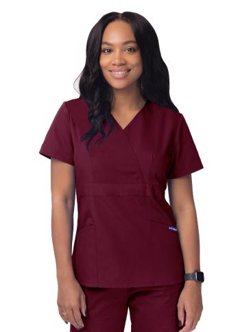Adar Women's Mock Wrap Top by Sivvan Collection