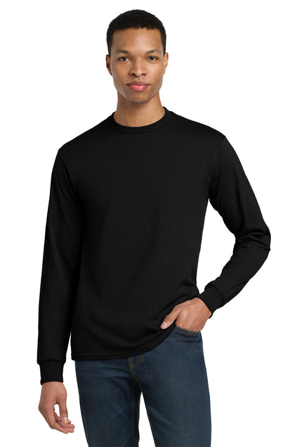 50 Cotton/50 Poly Long Sleeve T-Shirt Black