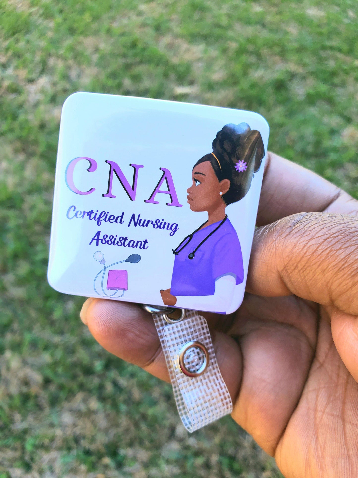 CNA Retractable ID Badge Reel