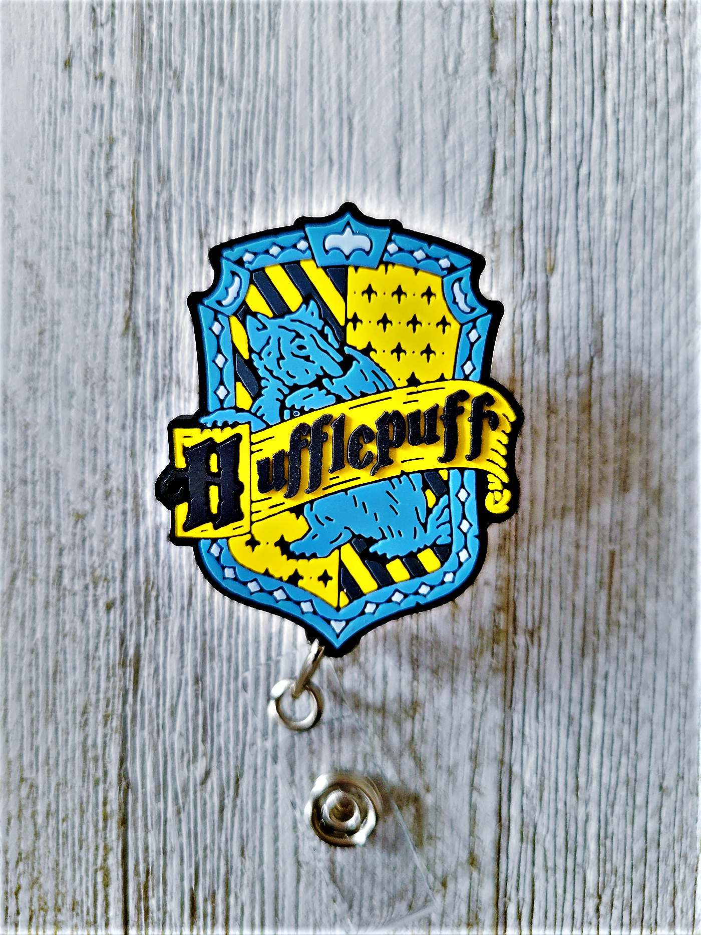 Hufflepuff of Hogwarts ID Retractable Badge Reels