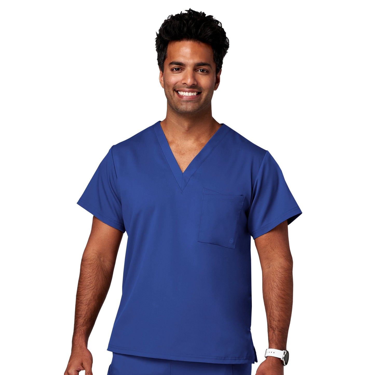 Meta Scrubs Men's V-Neck Top Royal Blue