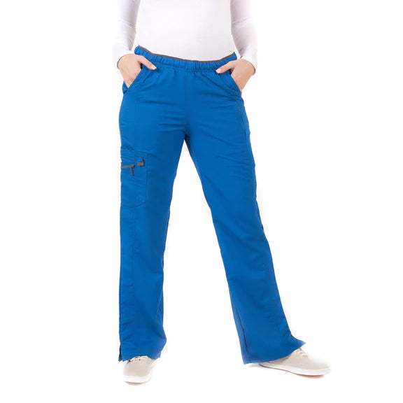 Life Threads Women’s Ergo 2.0 Fashion Utility Cargo Pants Royal Blue