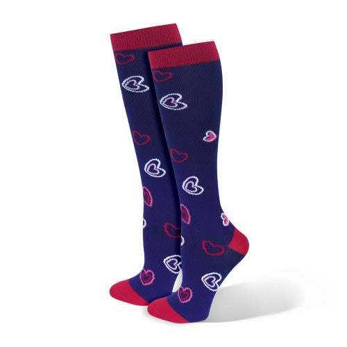 Think Medical Premium Hearts 10-14mmHg Compression Socks