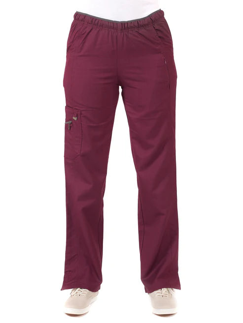 Life Threads Women’s Ergo 2.0 Fashion Utility Cargo Pants Wine