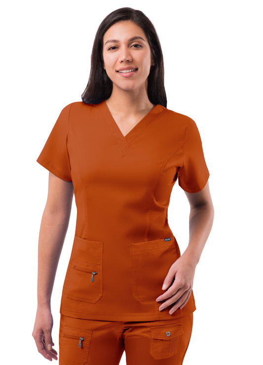 Adar Women's  Elevated V-Neck Scrub Top Pro Collection