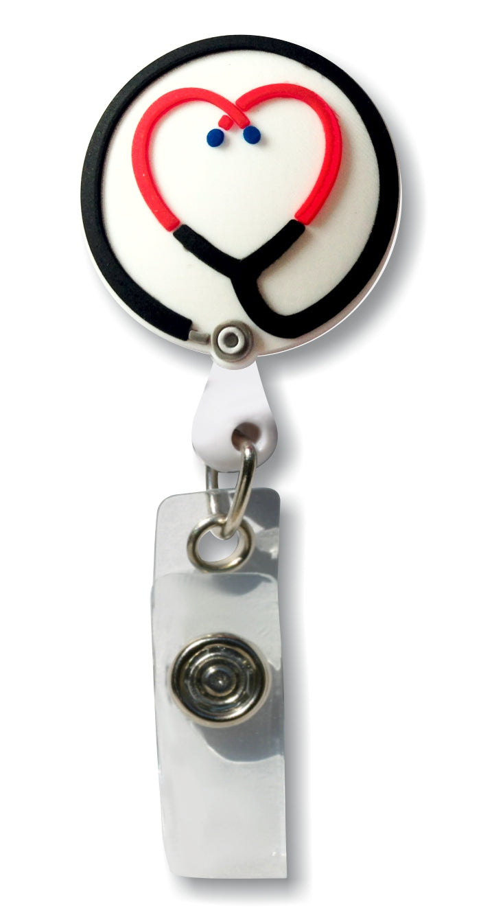 Stethoscope - 3D Rubber Badge Reel