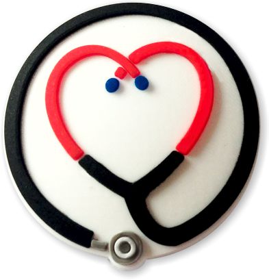 Stethoscope - 3D Rubber Badge Reel