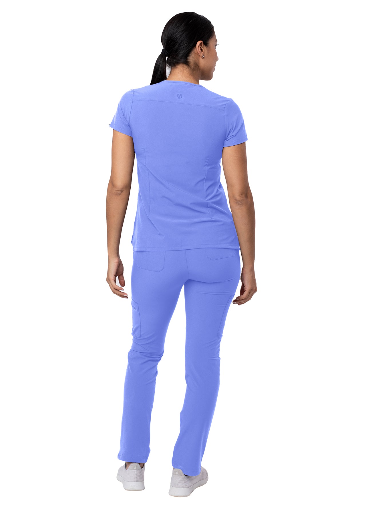 Adar Women's Go-Basic Scrub Set Addition Collection Ceil Blue
