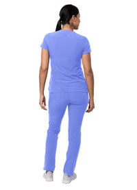Adar Women's Go-Basic Scrub Set Addition Collection Ceil Blue