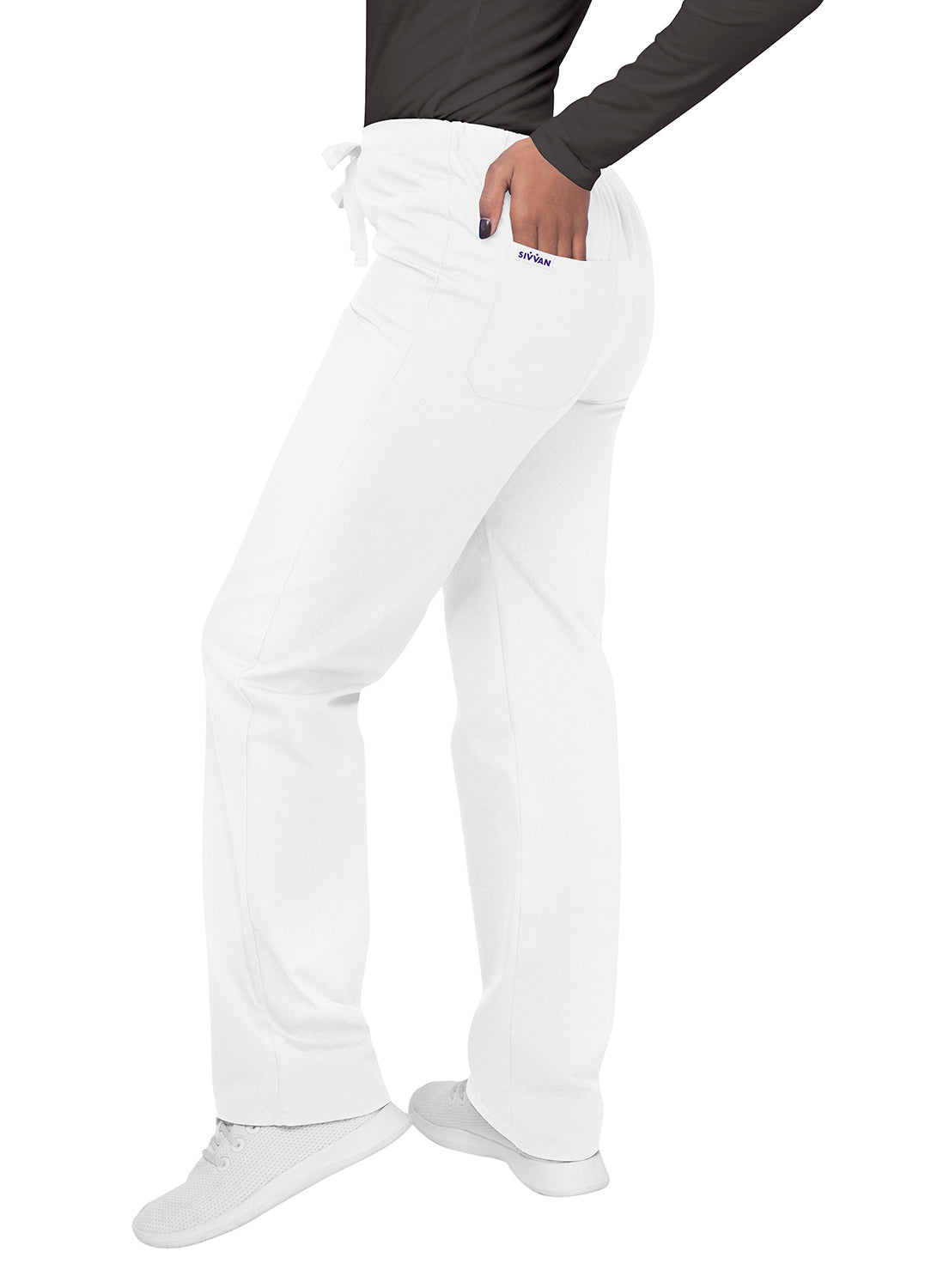 Adar Unisex V-Neck/Drawstring Pant Scrub Set